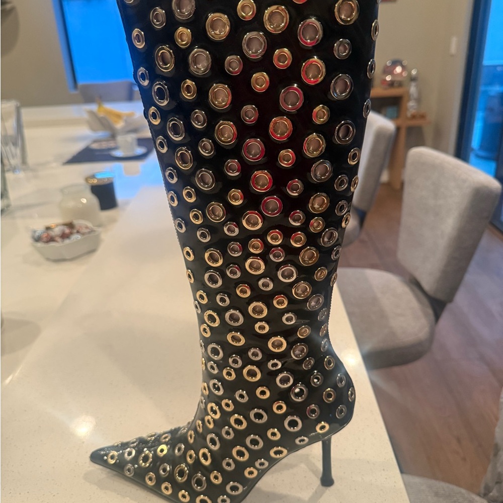 Black and Gold Women's Boots